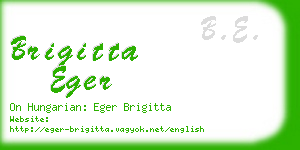 brigitta eger business card